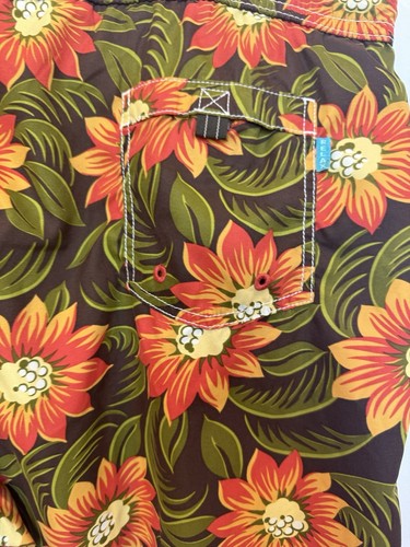 Tommy Bahama Relax Swim Trunks Mens XXL Tropical Sunflower Shorts Hawaiian Beach - Picture 7 of 10