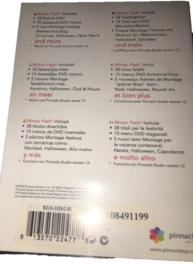 Pinnacle Themes Winter Pack Volume 1 Version 12 Montage Templates & More CD Rom - Image 3 of 3