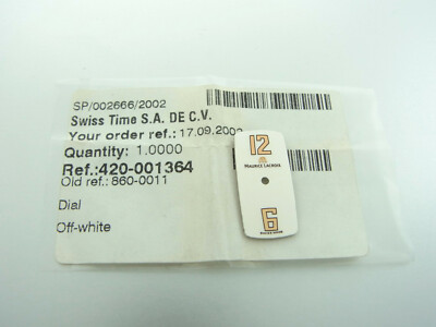 MAURICE LACROIX Intuition Lady Zifferblatt Dial Weiß Gold Offwhite original