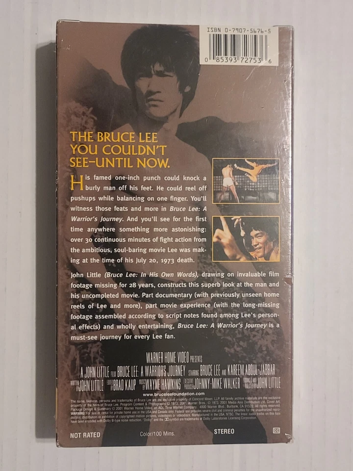 Bruce Lee: A Warrior's Journey (VHS, 2000) New and Sealed! (See Images) Foto 2 de 4
