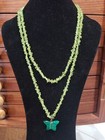 Butterfly Pendant Peridot & Malachite