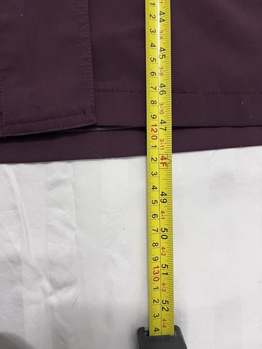 LL Bean Giacca Antipioggia Trench Cappotto Donna Taglia Reg Medium. Bordeaux 0HJ60 - Foto 7 di 8