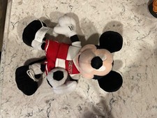 Walt Disney Store And Parks Exclusive Soccer Mickey Mouse Mini Bean Bag Plush 8"