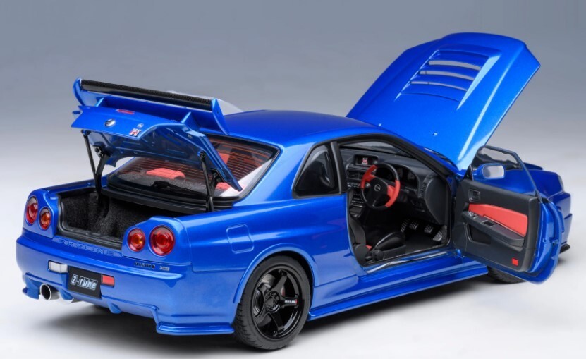 77462 AUTOart 1:18 Nissan NISMO R34 GT-R Z-tune (Bayside Blue