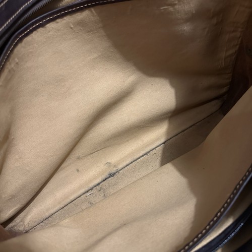 Tusting Levenger Brown England Large Brief Bag Shoulder Bag Read - Picture 16 of 20