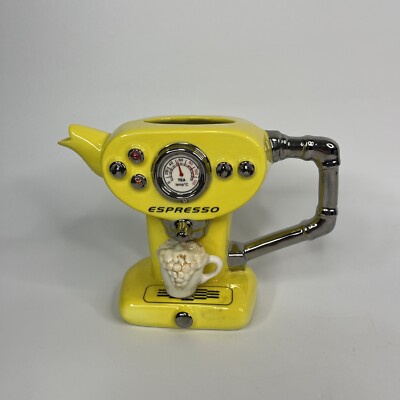 The Teapottery Limited Edition Espresso Maker Machine Teapot England NO TOP LID