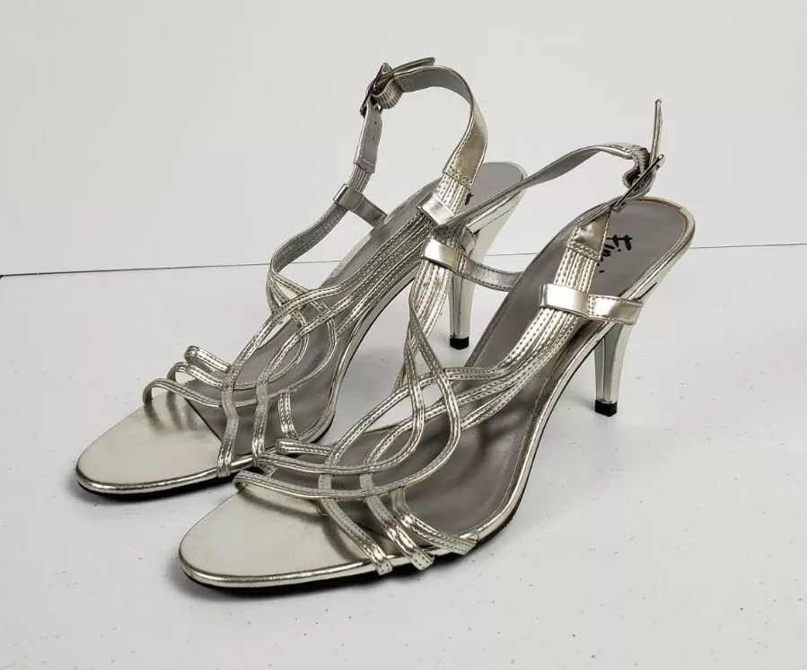 New With Out Box Call It Spring Silver Strap Heels 4.5 Inch Stiletto Size  6.5 US | eBay