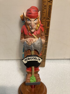 WYCHWOOD BREWING HUNTING HOBGOBLIN WITH BOW AND AXE beer tap handle ENGLAND
