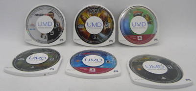 PSP Game Lot of 6 NBA Live, Untold Legend, Ratchet Clank, Most Wanted, ATV, Soco