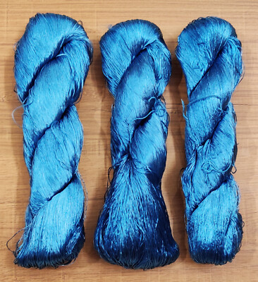  3 Thread Yarn Lace Skeins Knitting Work Reel Silk Fabric 345g Woven Sari
