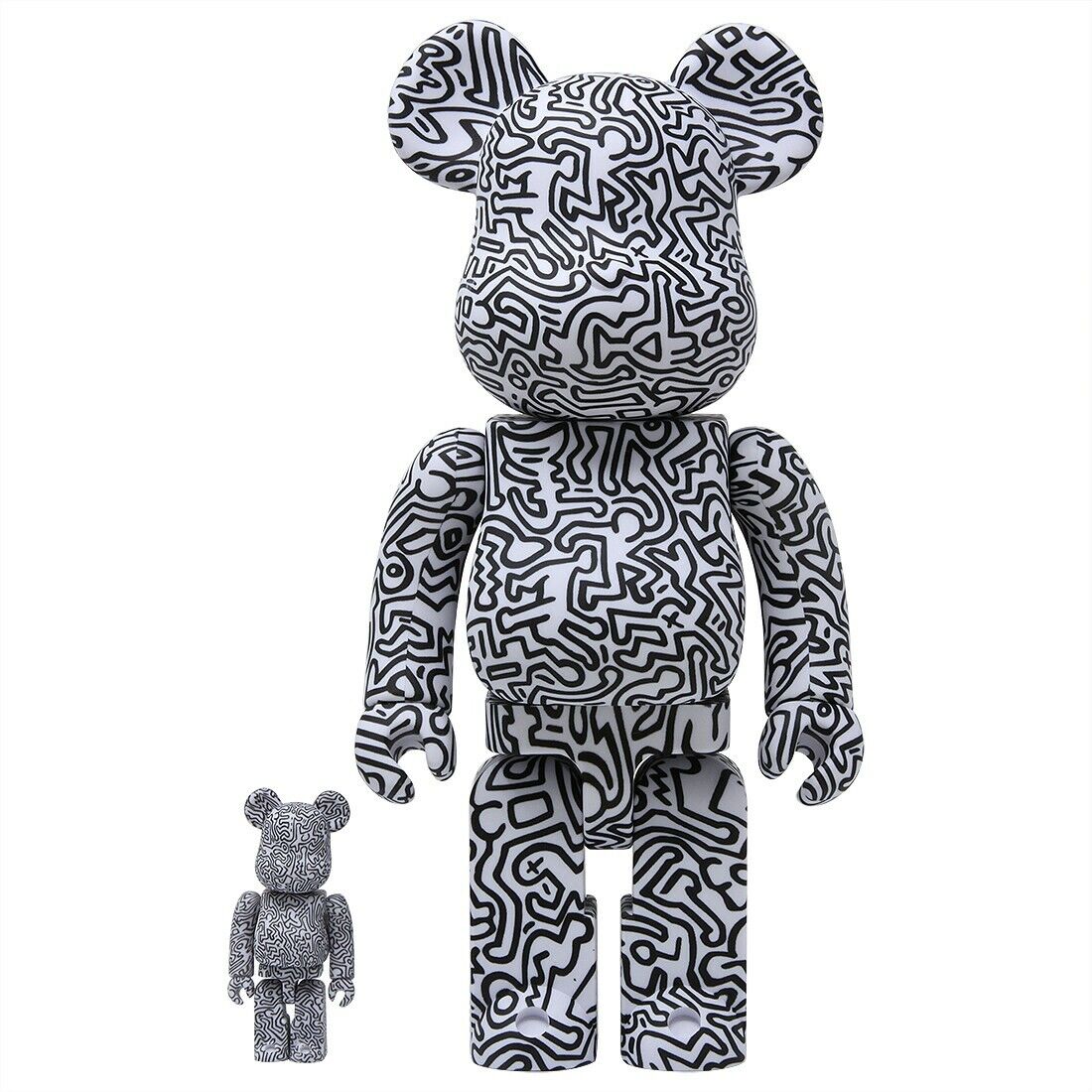 Medicom BE@RBRICK Keith Haring #4 100% 400% Bearbrick Figure Medicom BE@RBRICK Keith Haring #4 100% 400% Bearbrick Figure