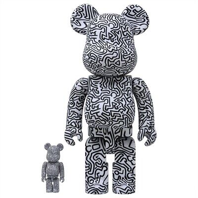 Medicom BE@RBRICK Keith Haring #4 100% 400% Bearbrick Figure Medicom BE@RBRICK Keith Haring #4 100% 400% Bearbrick Figure