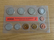 BRD Kursmünzsatz 2000 J. Stempelglanz in Folie DM*