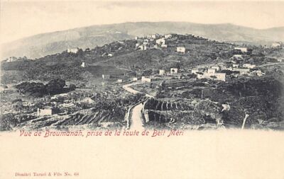Lebanon - View of Broummana, taken from the road to Beit Mery - Publ. Dimitri Ta