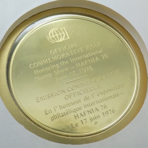 1976 Int'l Society of Postmasters Denmark's Stamp Exhibition-HAFNIA Silver Medal - Picture 5 of 7