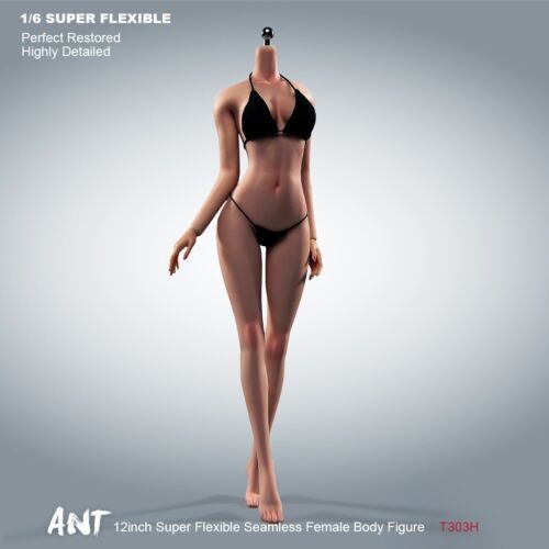 US 1/6 Super Flessibile Corpo Senza Cuciture Rame Pelle Abbronzante per 12" Action Figure Giocattolo - Foto 3 di 9