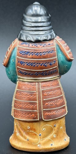 Vintage Japan Kutani Moriage Bishamonten Bishamon God Figurine Statue Japanese - Picture 7 of 11