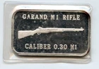 Garand M1 Rifle Caliber 0.30 M1 Silver Bullion Bar 1oz .999 - MC438