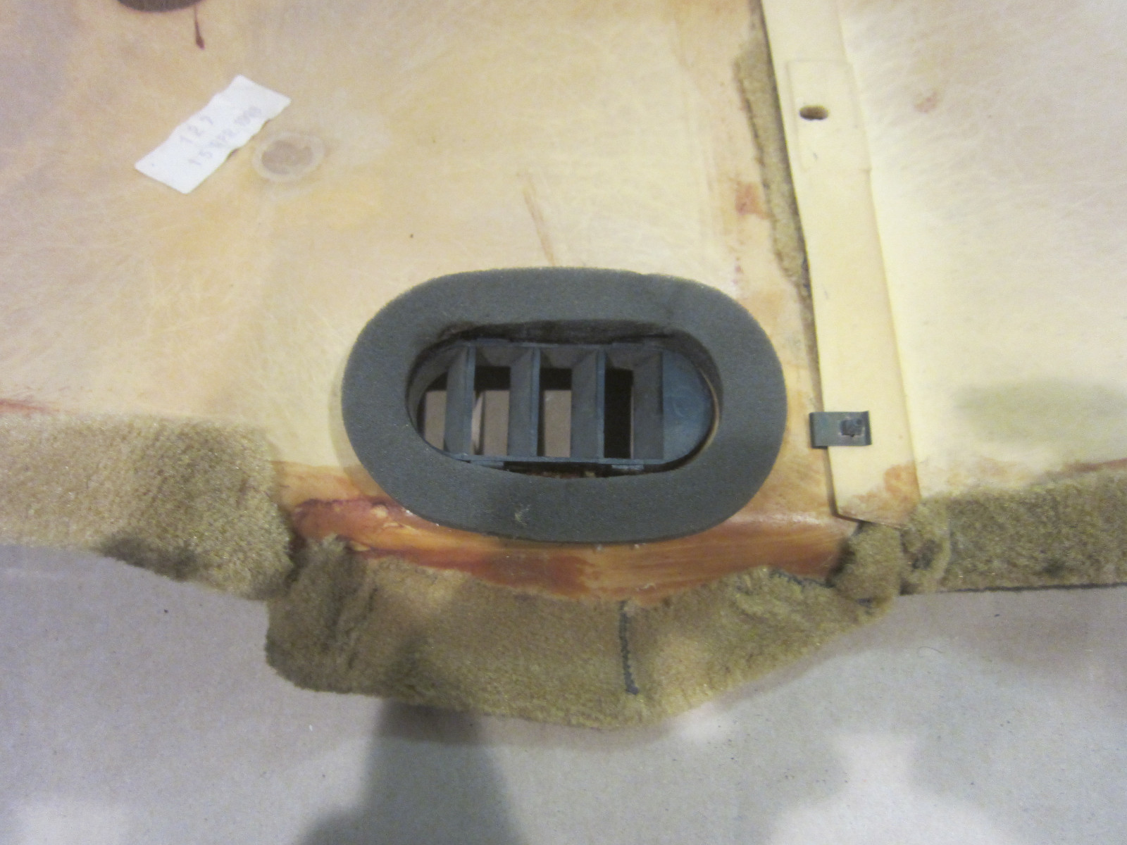 Ferrari 550 - LH Driver Side Tunnel Carpet - P/N 64947100 - 64585200