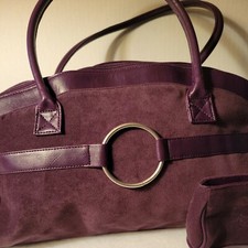 Estee Lauder Sachel And Makeup Case New Purple Velvet Feel