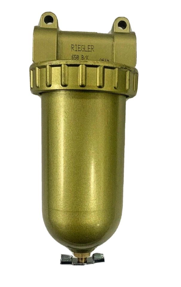 RIEGLER 650 B/M Compressed Air Filter with Metal Bowl 40 µm G3/8 p/n 100974 - Image 2 of 4