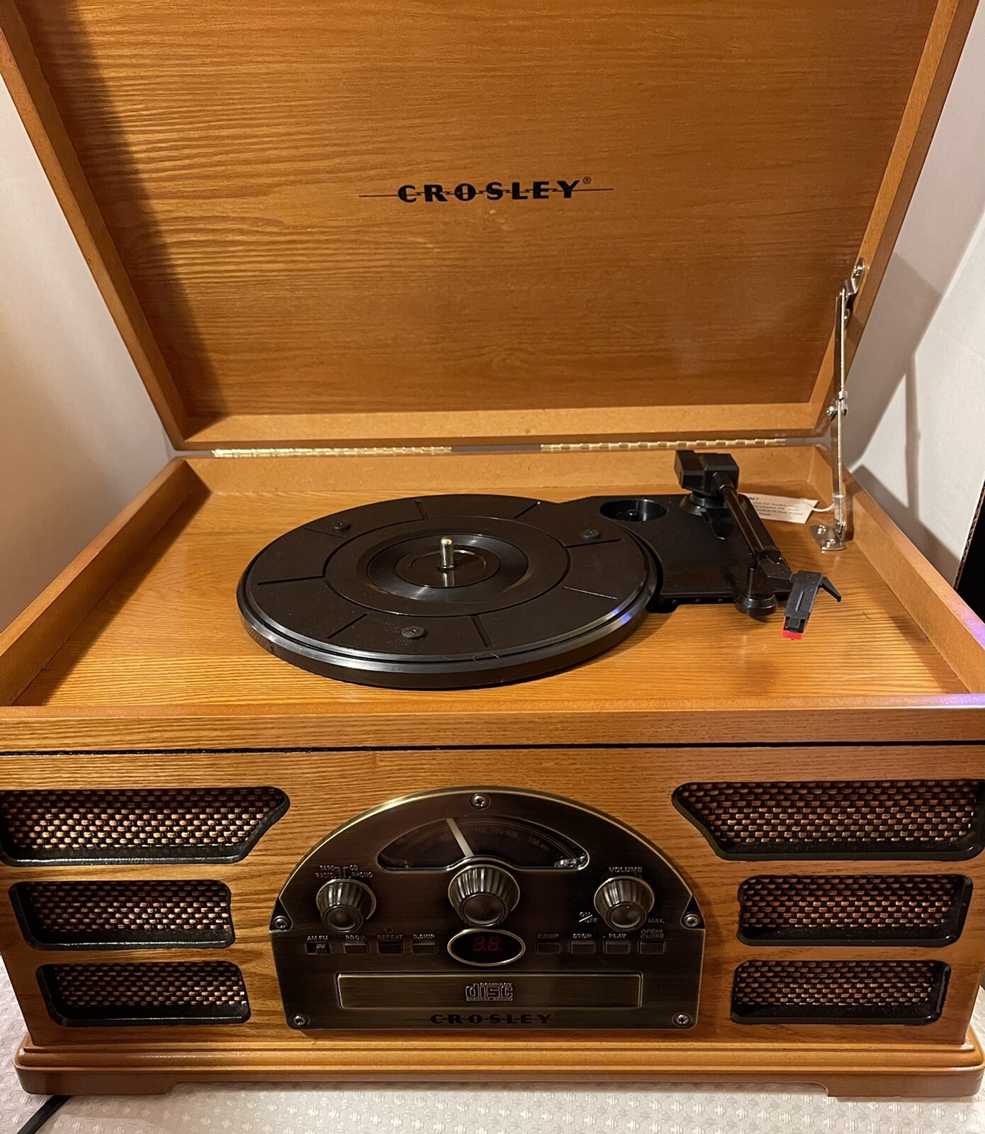 Crosley Rochester CR66 5in1 Record Player Turntable Cassette CD AM FM