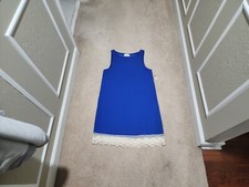 Everly NWT Vintage Blue Sleeveless Dress Women's Size S