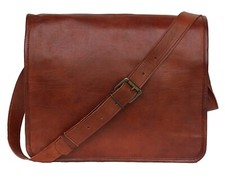 22" Vintage Leather Men's Handmade Laptop Shoulder Satchel Messenger Bag New