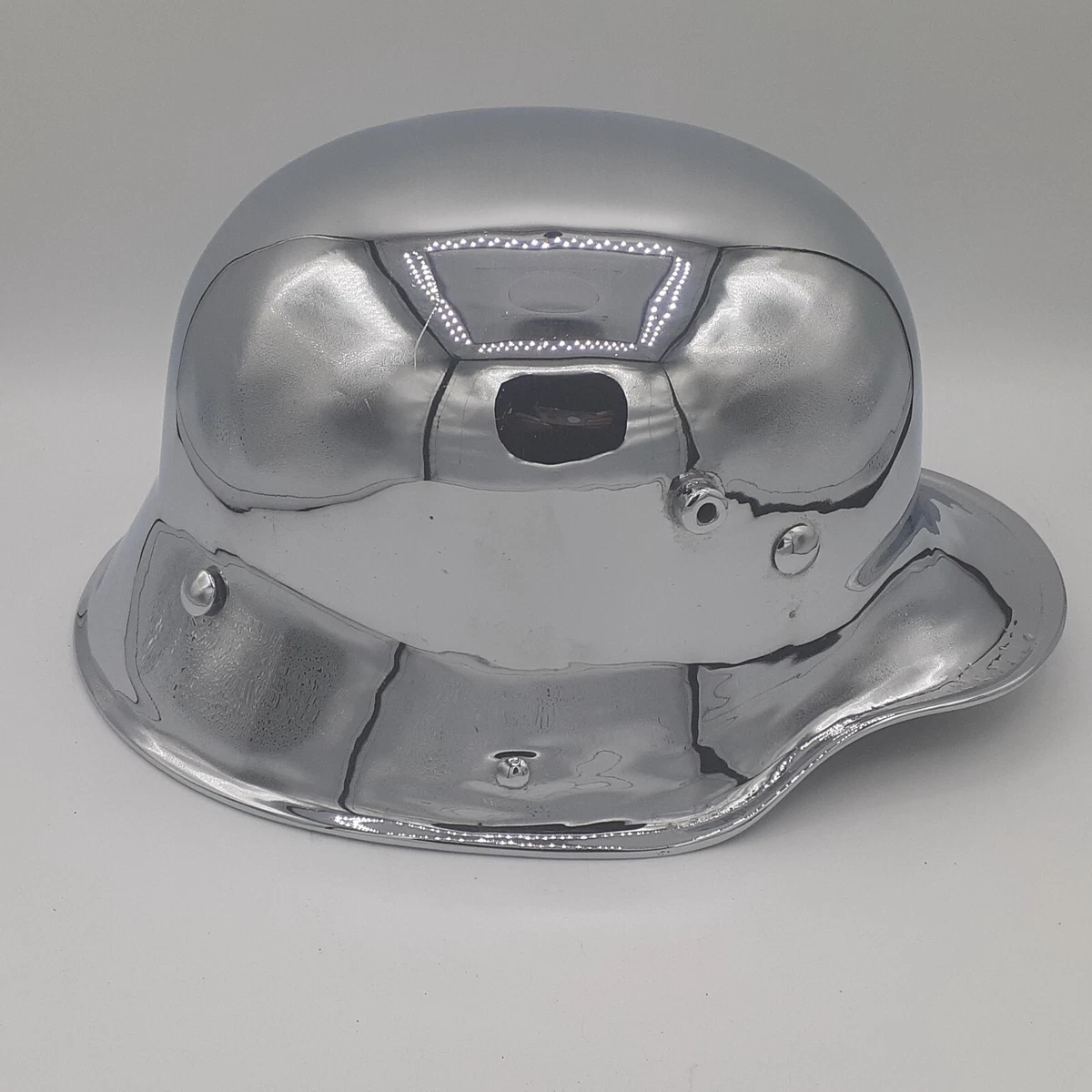 WWl Chrome German Helmet eBay
