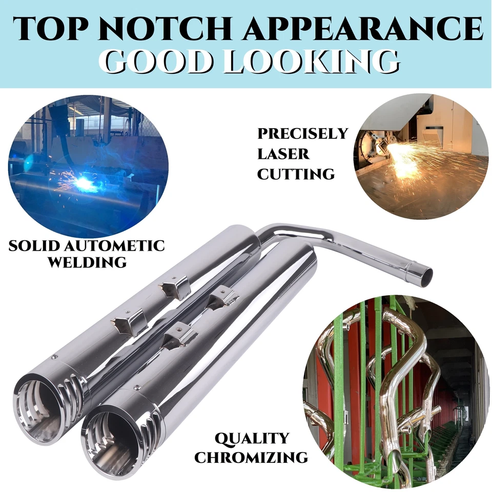 Exhaust Pipe for Kawasaki Vulcans Exhaust Updating Rumble Sound, Vulcan 1700 - Image 3 of 4