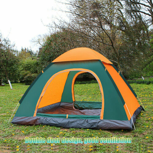 3-4 Man Automatic Pop Up Tent Camping Tent Waterproof Outdoor Hiking Travel Tent - Picture 9 of 24