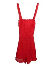 Forever 21 Dukes of Dallas Red Lace Romper  jumpsuit - Size Medium - Brand New