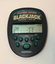 Vintage Radica Players Choice Black Jack Handheld Electronic Game 1997