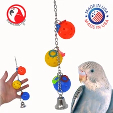 1950 Jingle Bells Bird Toy parrot cage toys cages plastic cockatiel conure pet