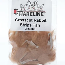 Hareline Crosscut Rabbit Strips - Tan