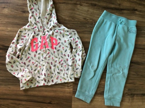 Gap Kids little girl hoodie and joggers 