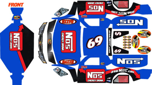 Losi 5ive T wrap decals stickers nos trophy truck with chassis protectors kit - Foto 1 di 4