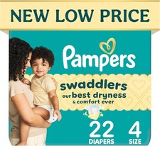 Pampers Swaddlers Soft Absorbent Diapers Size 4 22 Count 15-34 lbs