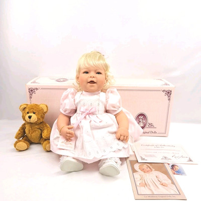 Lee Middleton It Takes Two Girl Doll With Pink Clothes And With Brown Bear