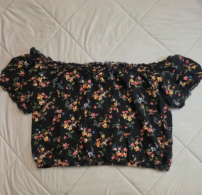 Ten Sixty Sherman Floral Print Crop Top. Size Medium.