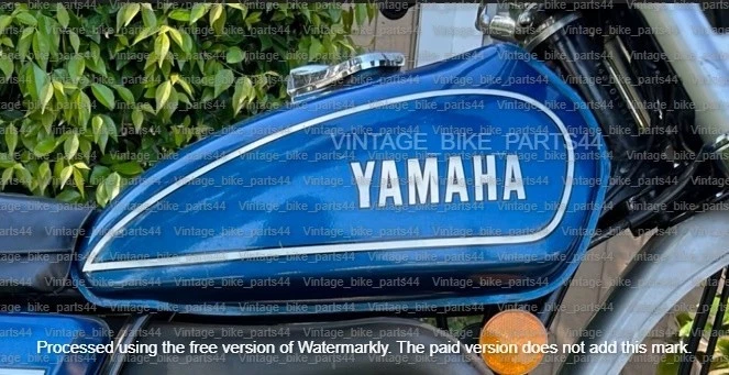 Yamaha CT1 CT2 CT3 175 Aluminio Azul Lacado Depósito de Combustible con Tapa Foto 2 de 4