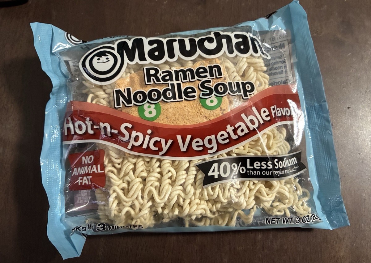 Maruchan Ramen Hot and Spicy Vegetable - Single Pack (Lower Sodium