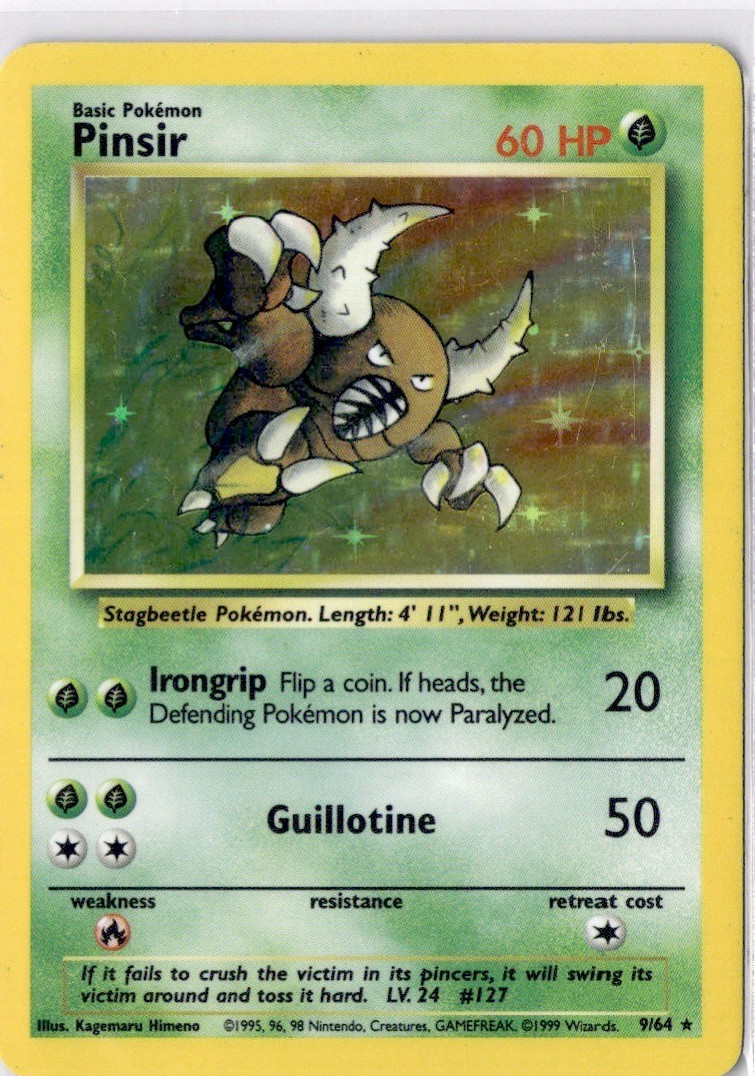 Pinsir Holo No Symbol 9/64  - Jungle - LP