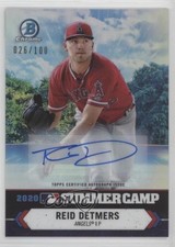 2021 Bowman Chrome 2020 Summer Camp Auto 26/100 Reid Detmers #SC-11 Auto 13qg