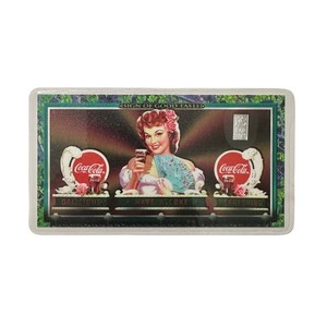 1996 Coca Cola Classic Slogan Collection Card With 1 Grain .999 Silver Vintage