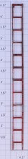 Lionel 153-19 O Gauge Red Block Signal Ladder