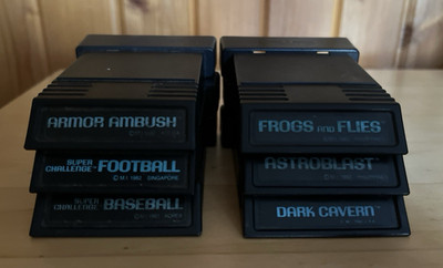 HTF Lot 6 Atari 2600 M Network Video Games: Dark Cavern, Frogs & Flies WORKING