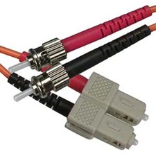3M 10FT ST to SC Duplex Multi Mode 50/125 Fiber Optic Optical Patch Cable Cord