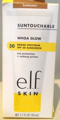 e.l.f. Skin Suntouchable Whoa Glow - SPF 30 - 1.7 fl oz Exp 04/26 Sunburst elf