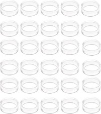 30Pcs Baseball Holder, Clear Acrylic Ball Stand Ring for Display - Sphere Holder